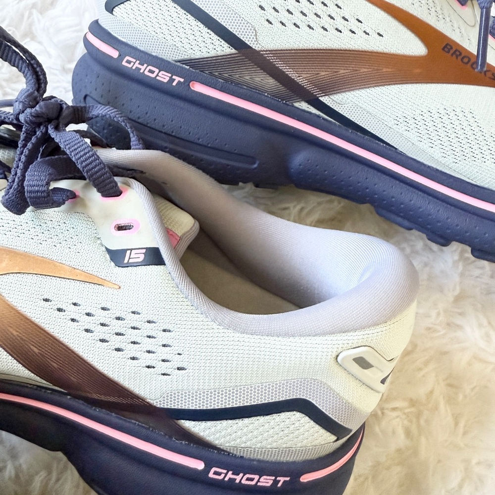 Brooks Women's Athletic Shoes - Cream and Pink - Picture 7 of 7